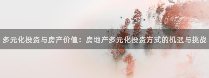 新宝5线路登录检测：多元化投资与房产价值：房地产多元化投资方