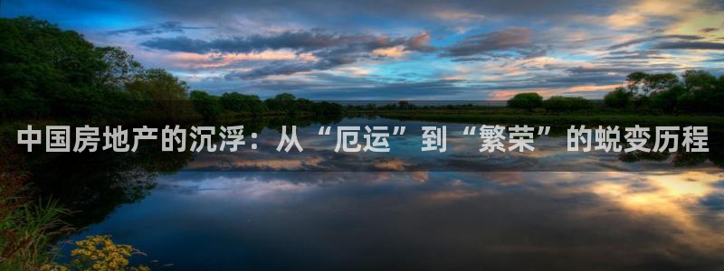 新宝5d：中国房地产的沉浮：从“厄运”到“繁荣”的蜕变历程