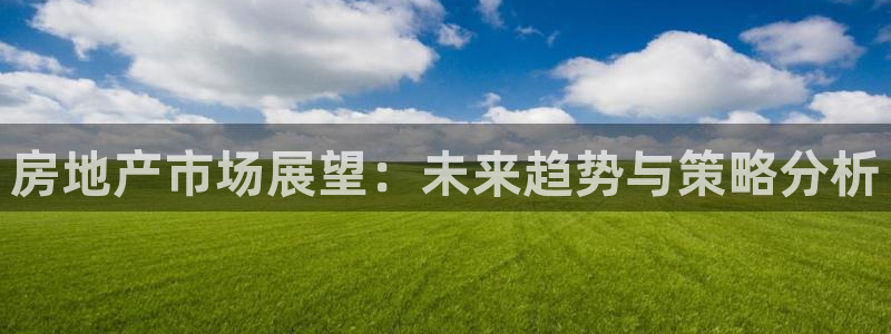 新宝5招商222111：房地产市场展望：未来趋势与策略分析