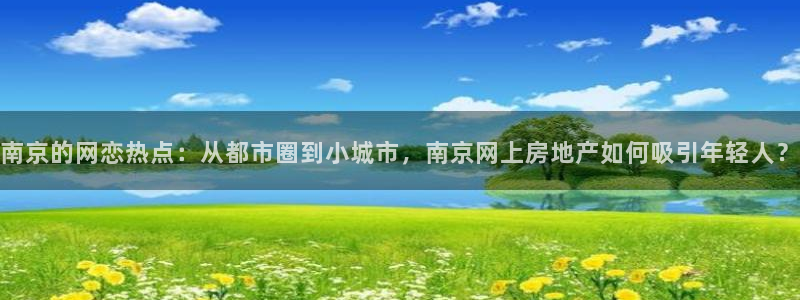 新宝5平台咋样：南京的网恋热点：从都市圈到小城市，南京网上房