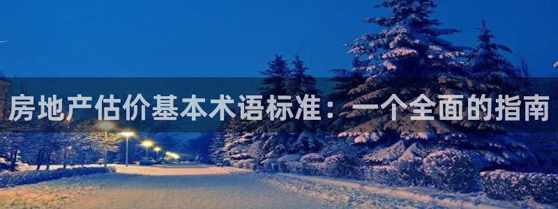 新宝5注册平台：房地产估价基本术语标准：一个全面的指南