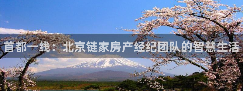新宝5平台登录注册：首都一线：北京链家房产经纪团队的智慧生活