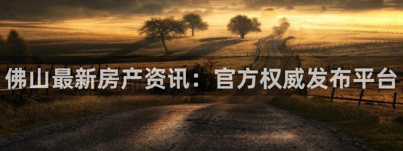 新宝速5：佛山最新房产资讯：官方权威发布平台