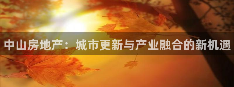 新宝5彩票娱乐平台：中山房地产：城市更新与产业融合的新机遇